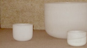 crystal bowls white