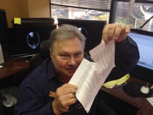Bob Sokoler Tears up offer from GM to give back Volt.