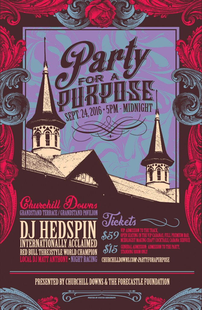 Justin Helton LouisvilleKY Party for a Purpose Poster